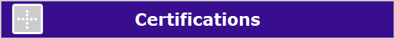 Certifications